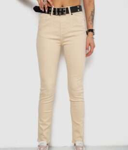 Джинсы женские, цвет бежевый, 182R00251