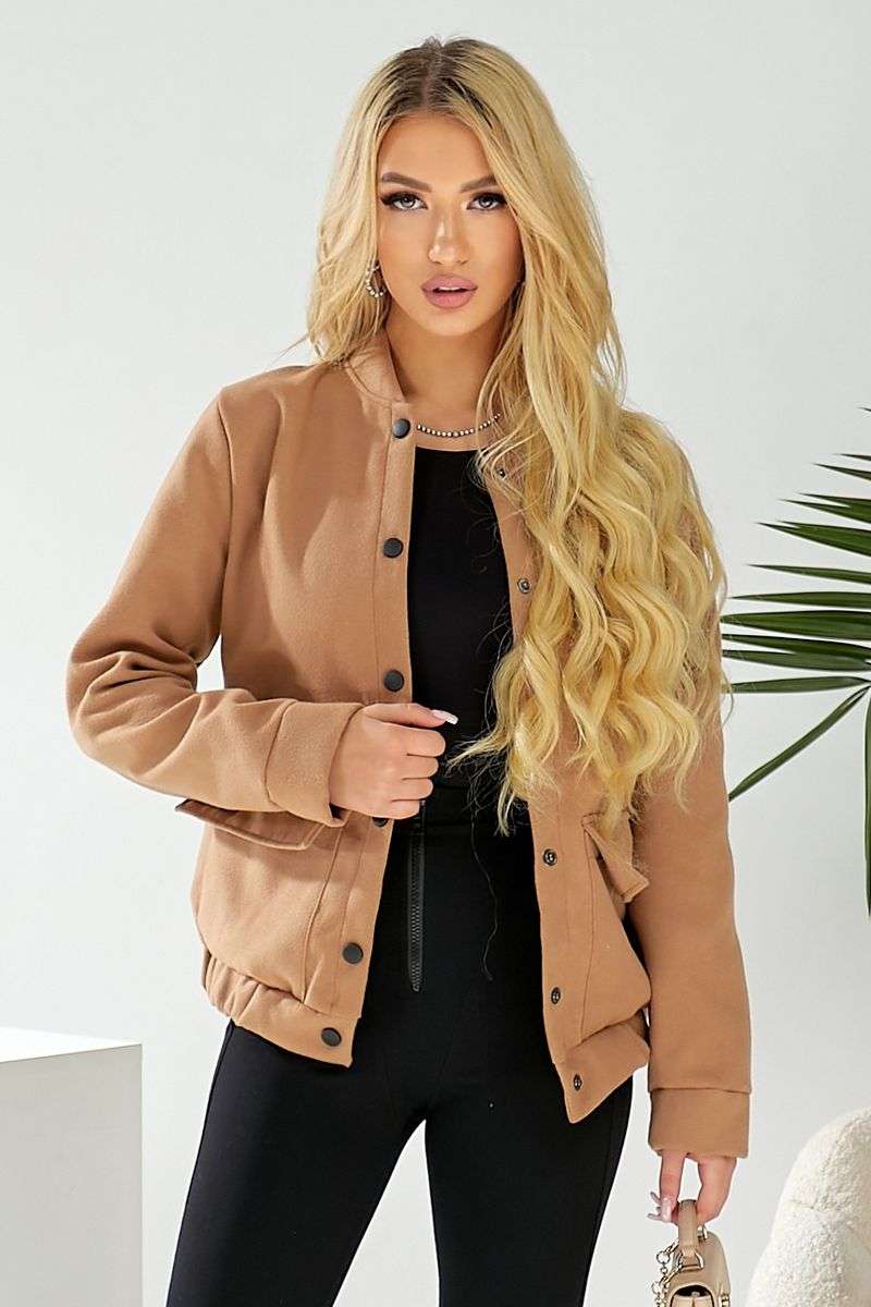 Бомбер женский искусственный кашемир