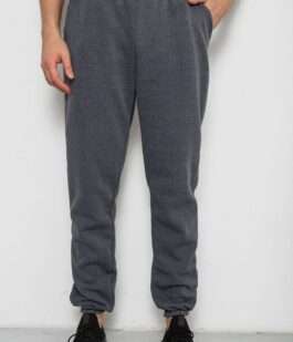 Спортивные штаны мужские на флисе, цвет серый, 238R58629