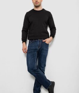 Джинсы мужские прямого кроя, цвет синий, 244R9910