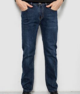 Джинсы мужские прямого кроя, цвет синий, 244R9910