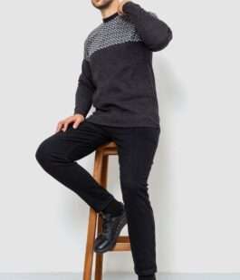 Свитер мужской, цвет темно-серый, 161R898