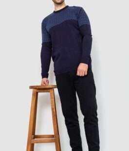 Свитер мужской, цвет темно-синий, 161R898