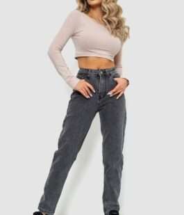 Джинси женские MOM, цвет серый, 244R8570