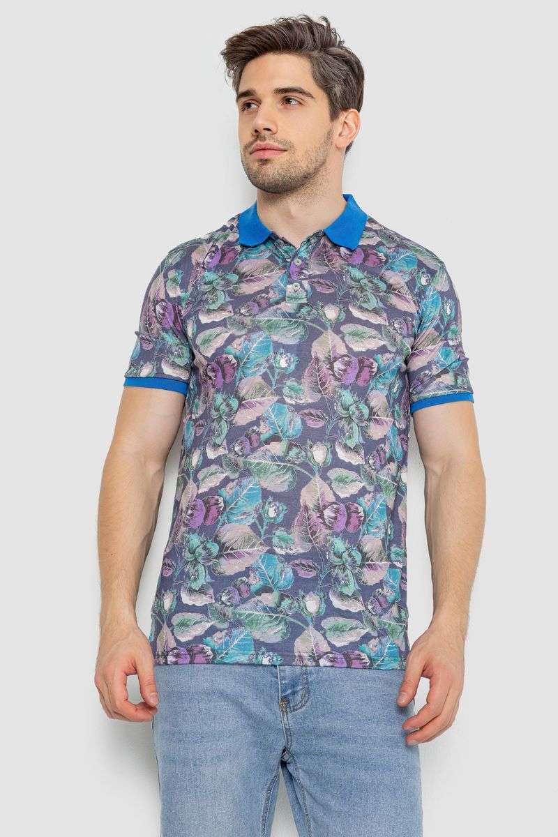 Поло мужское с принтом