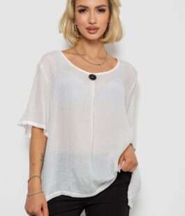 Блуза, цвет молочный, 244RM202