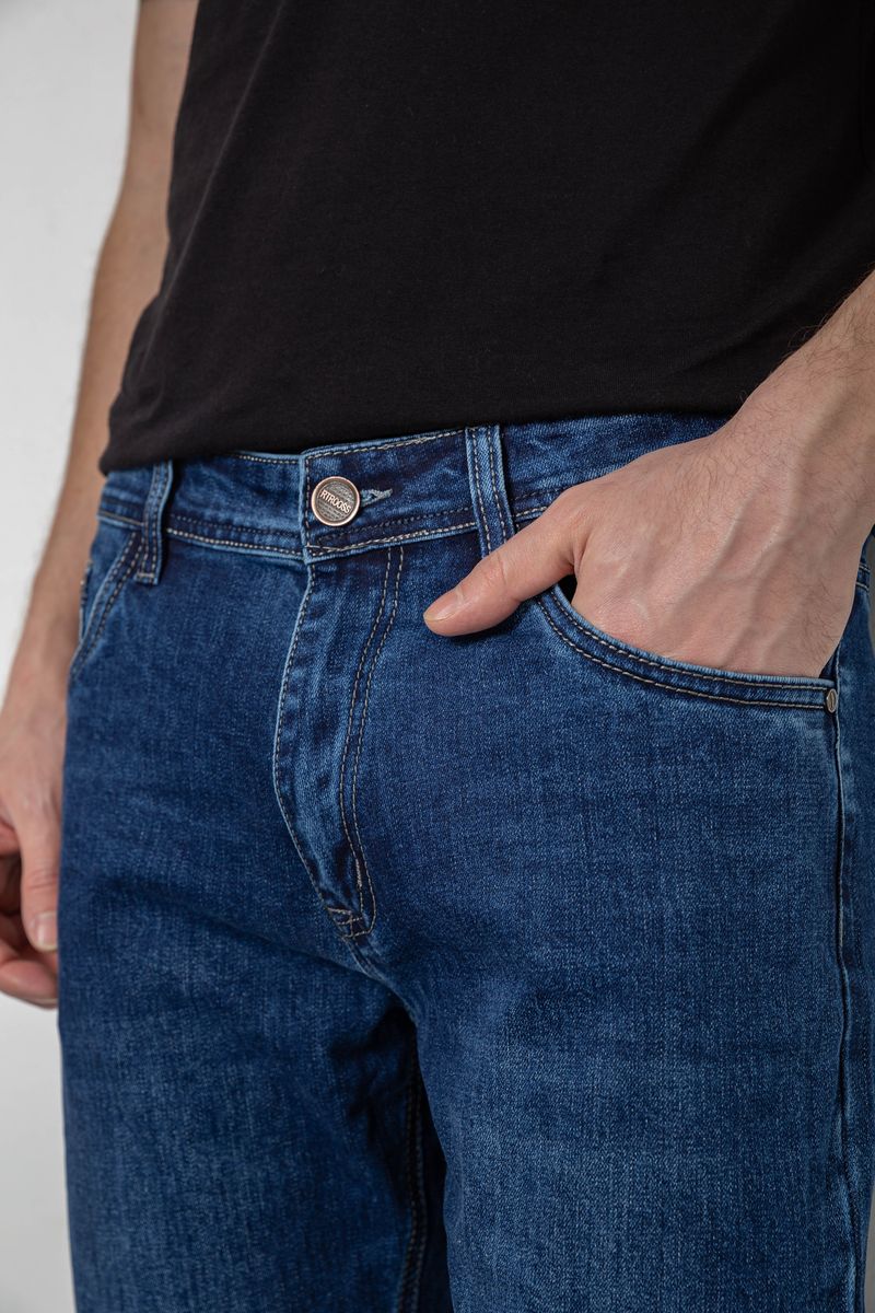 Джинсы мужские демисезонные, цвет синий, 243R8111 — изображение 5