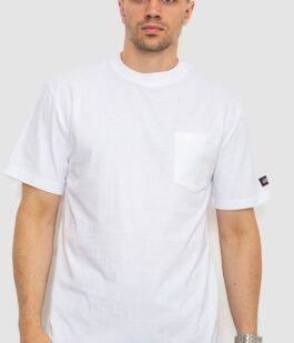 Футболка мужская однотонная, цвет белый, 238R57832