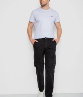 Штаны мужские с карманами, цвет черный, 244R2072