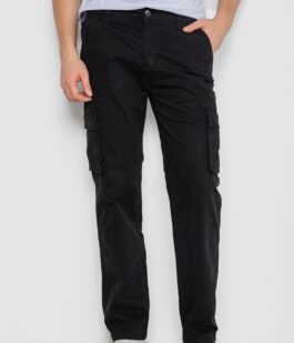 Штаны мужские с карманами, цвет черный, 244R2072