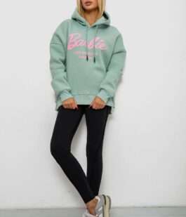 Худи женский утепленный, цвет оливковый, 244RK707