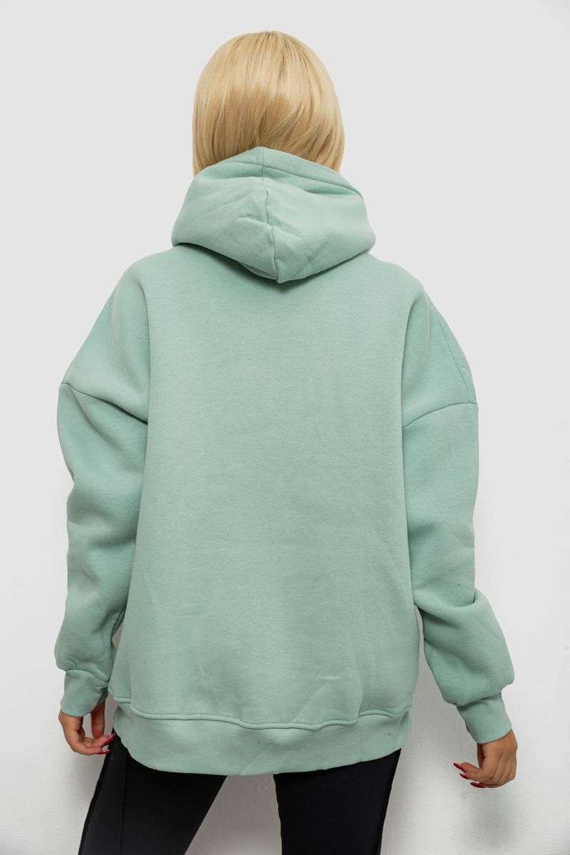 Худи женский утепленный, цвет оливковый, 244RK707 — изображение 4