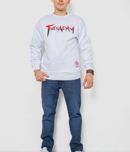 Батник мужской на флисе, цвет белый, 247R016