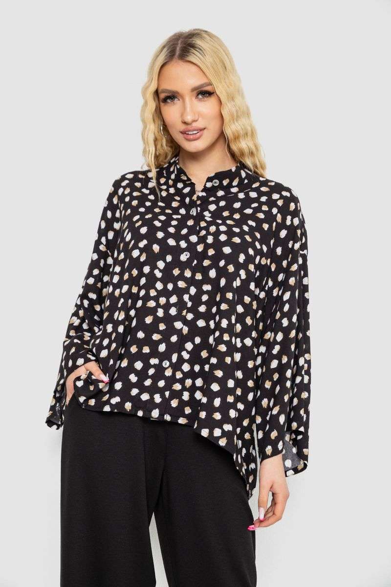 Рубашка женская свободного кроя с принтом