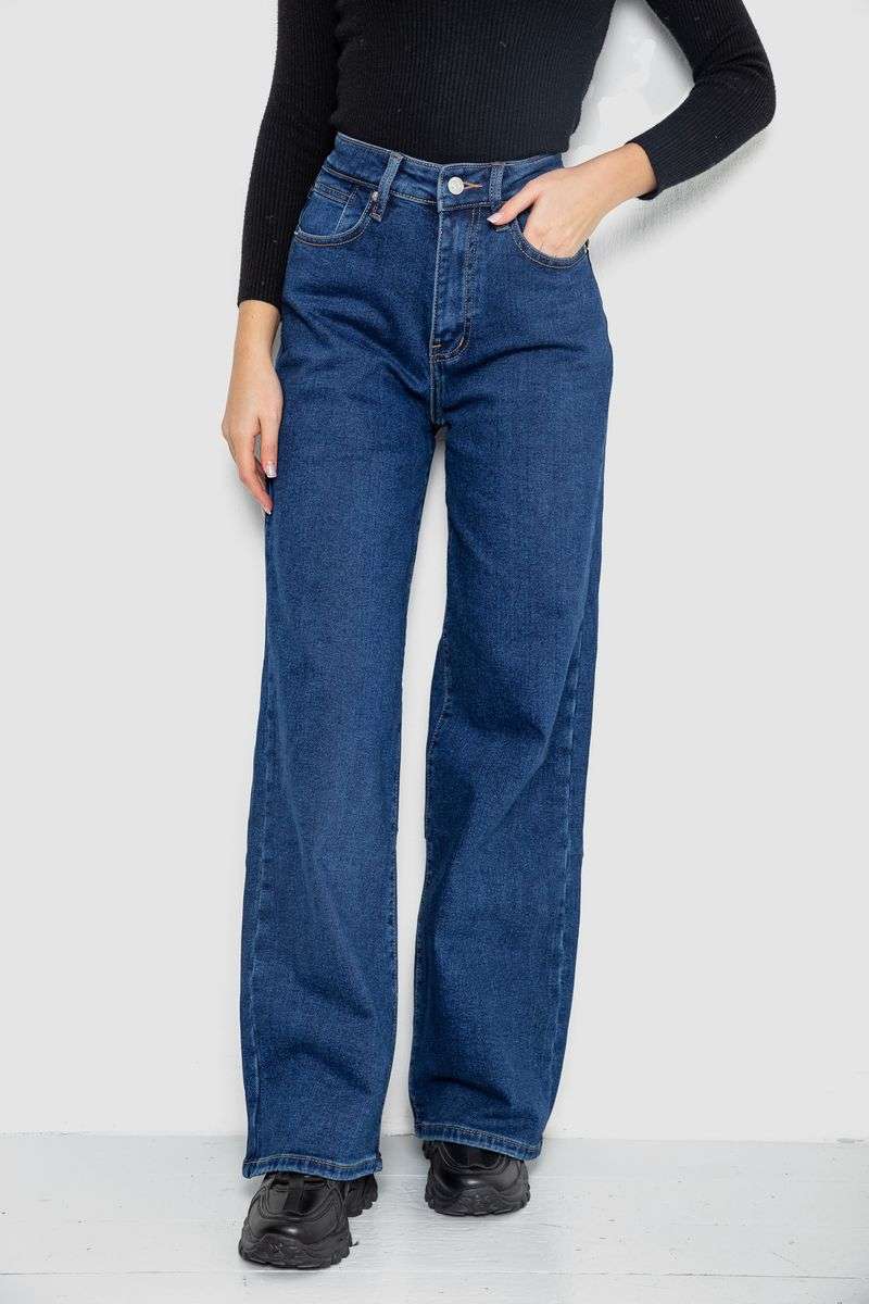 Джинсы женские Palazzo на тонком флисе