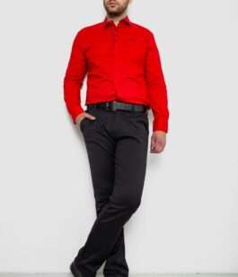 Рубашка мужская, цвет красный, 214R7150