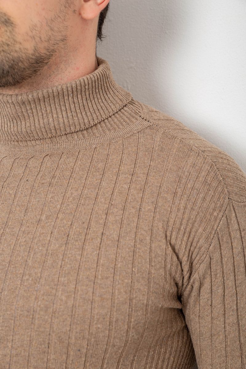 Гольф мужской, цвет темно-бежевый, 238R56889 — изображение 5