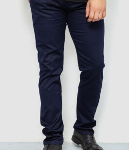 Брюки мужские классические, цвет темно-синий, 244R6607