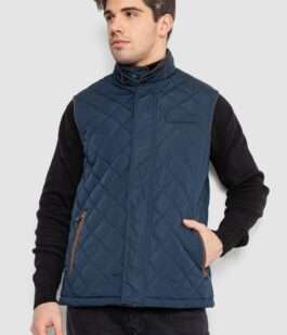 Жилетка мужская демисезонная, цвет темно-синий, 244RM5