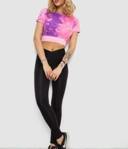 Футболка-топ женская, цвет розово-сиреневый, 238R58262