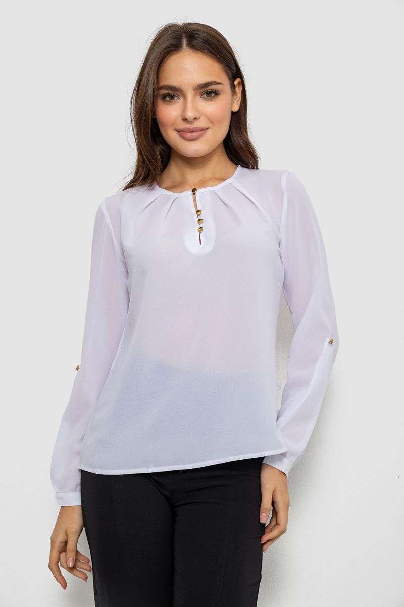 Блуза однотонная