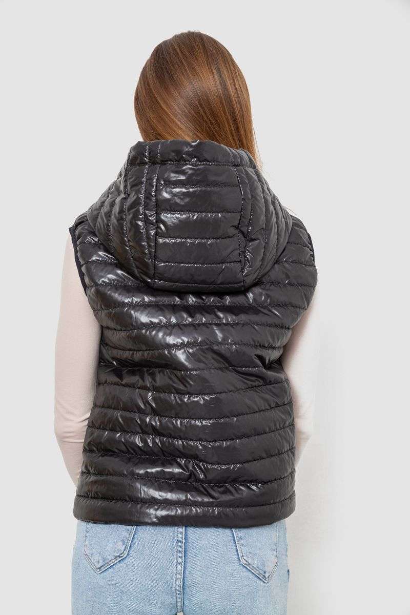Жилетка женская дутая, цвет черный, 102R380 — изображение 4