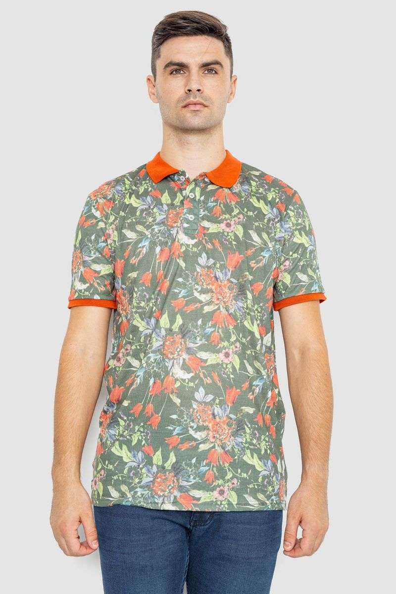 Поло мужское с принтом