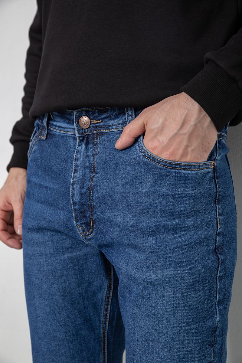 Джинсы мужские демисезонные, цвет синий, 243R8058 — изображение 5