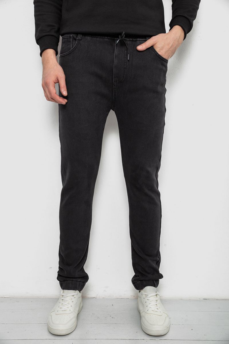 Джинсы мужские на резинке утепленные