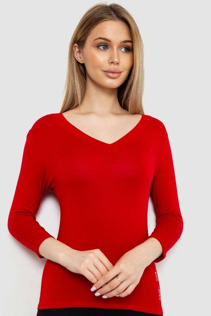 Женский лонгслив укороченный с рукавом 3/4