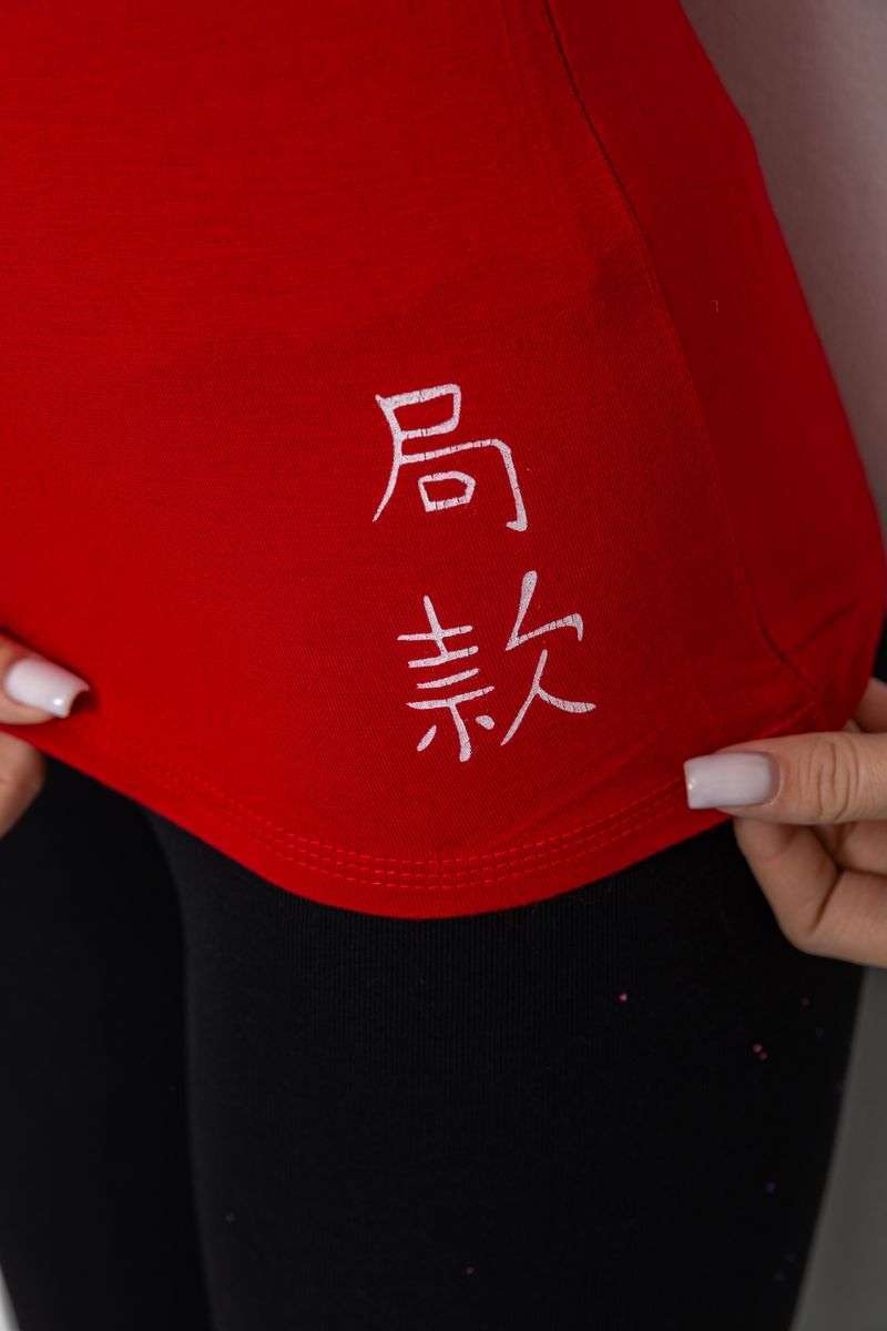 Женский лонгслив укороченный с рукавом 3/4, цвет бордовый, 186R508 — изображение 5