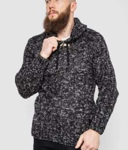 Свитер мужской, цвет черно-серый, 214R10303