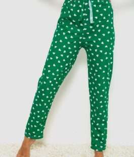 Штаны женские домашние, цвет зеленый, 238R57854-1