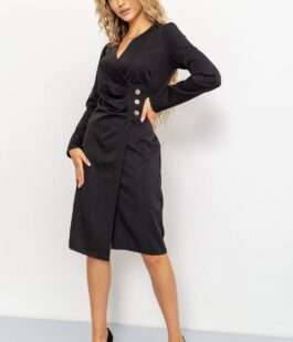 Платье, цвет черный, 176R1050