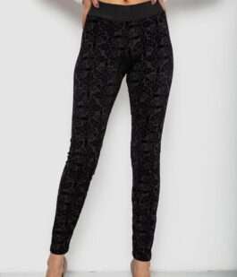 Лосины однотонные, цвет черный, 238R327