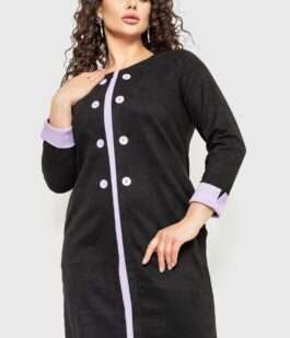 Платье классическое, цвет черный, 183R702