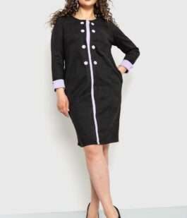 Платье классическое, цвет черный, 183R702