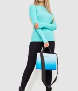 Водолазка женская в рубчик, цвет мятный, 204R9029