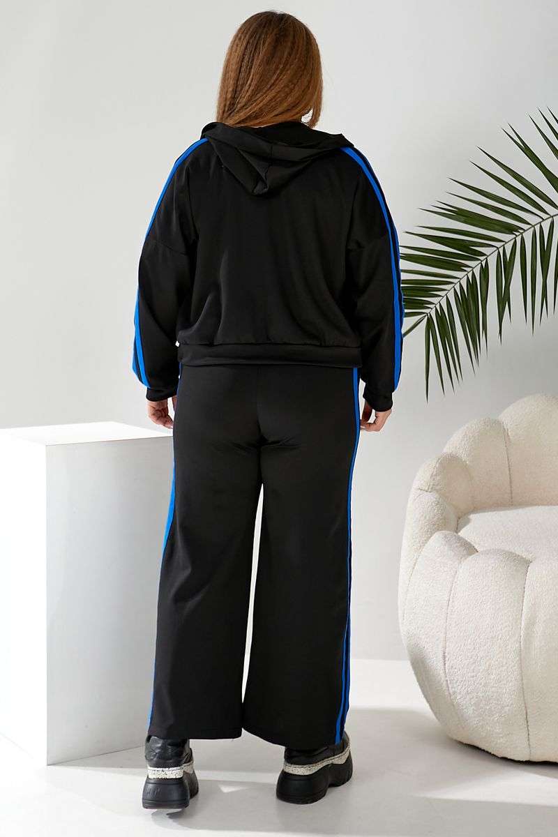 Спортивный костюм женский, цвет черно-синий, 257R331 — изображение 4