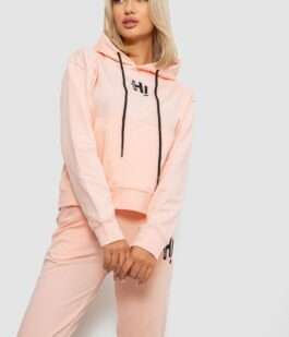 Спортивный костюм женский двухнитка, цвет персиковый, 214R1419-003