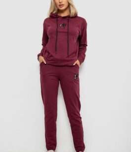 Спортивный костюм женский двухнитка, цвет сливовый, 214R1419-003