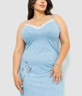 Ночная рубашка, цвет голубой, 219RA-9016