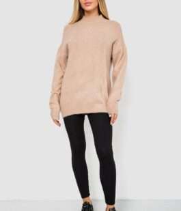 Свитер женский шерстяной, цвет бежевый, 244R0390