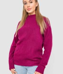 Свитер женский шерстяной, цвет фуксия, 244R0390