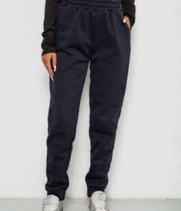 Спортивные штаны женские на флисе, цвет темно-синий, 238R58641-1