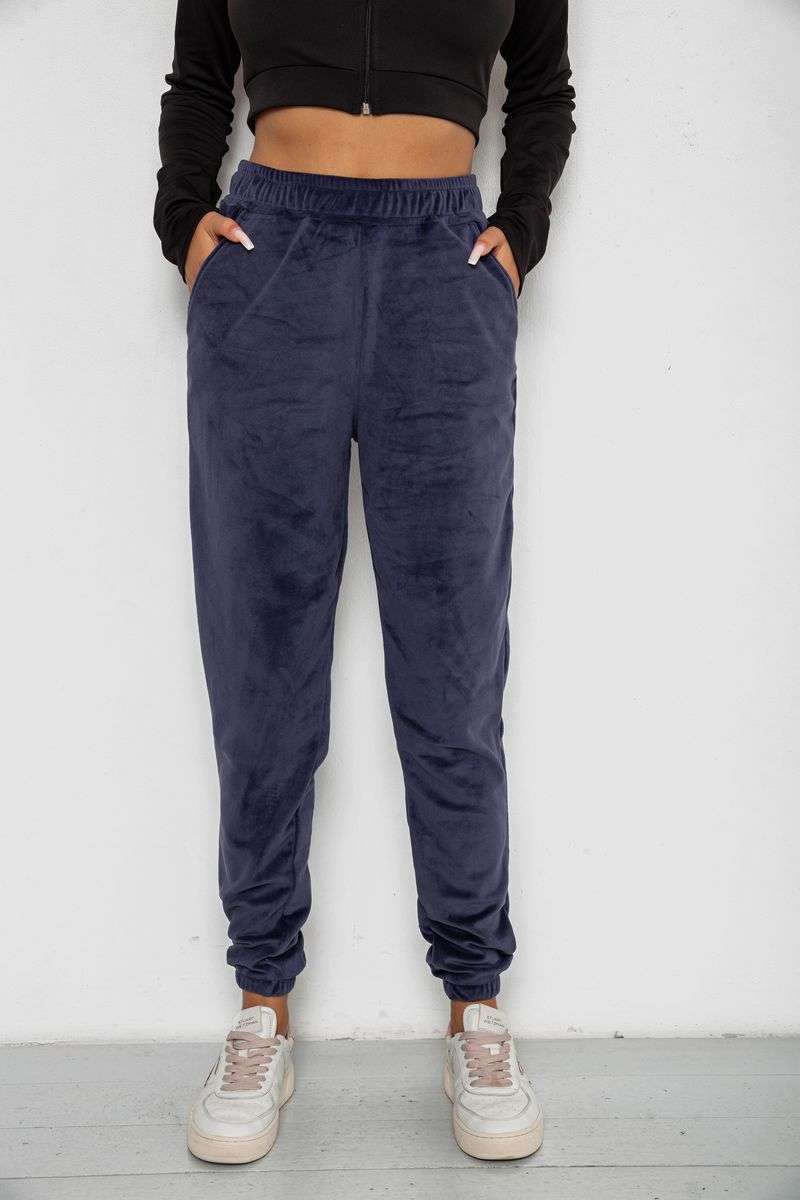 Спортивные штаны женские велюровые на флисе