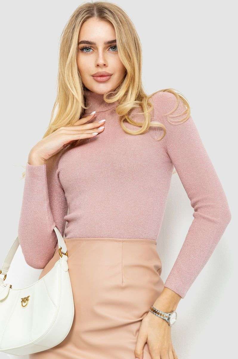 Гольф женский трикотажный в рубчик