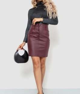 Гольф женский трикотажный в рубчик, цвет черный, 204R057