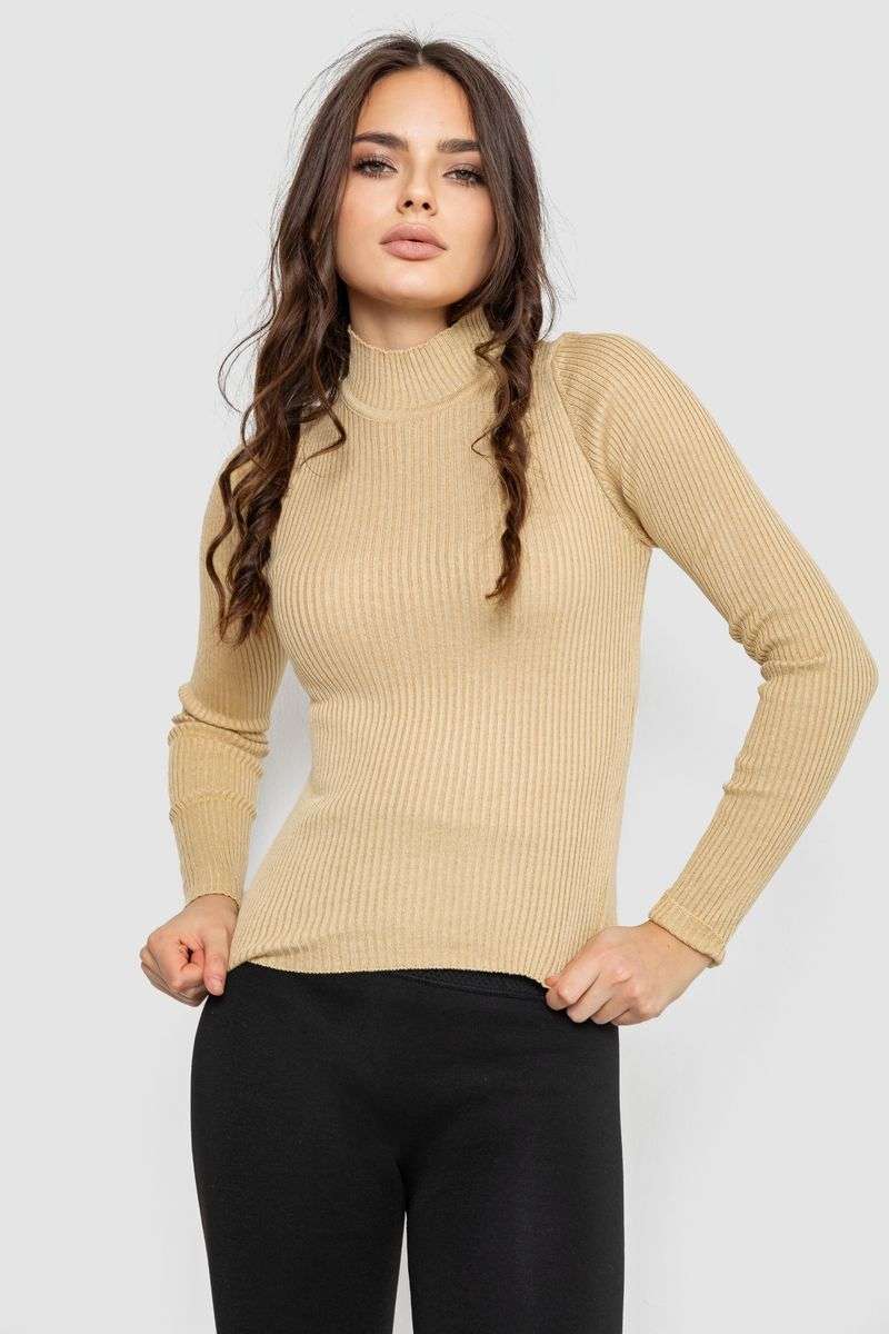 Водолазка женская в рубчик