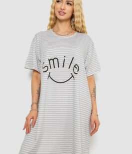 Ночная рубашка, цвет серо-белый, 238R335-3